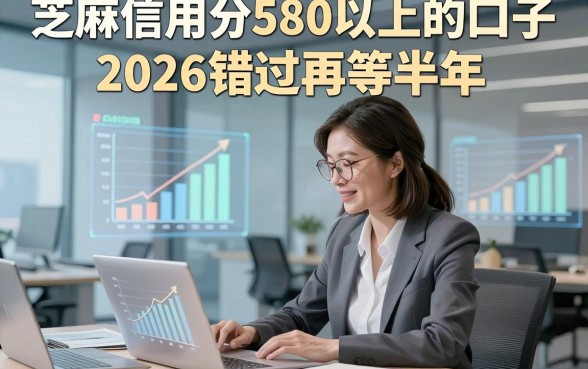 芝麻信用分580以上的口子，2026错过再等半年这几家借款580分以上对信用要求不高口子