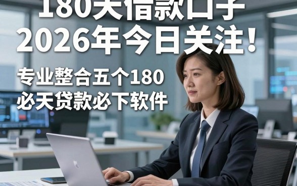 180天借款口子2026年今日关注！专业整合五个180天贷款必下软件