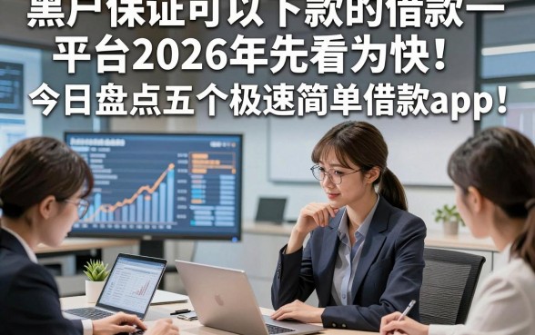 黑户保证可以下款的借款平台2026年先看为快！今日盘点五个极速简单借款app