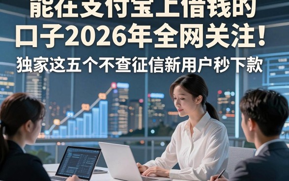 能在支付宝上借钱的口子2026年全网关注！独家这五个不查征信新用户秒下款