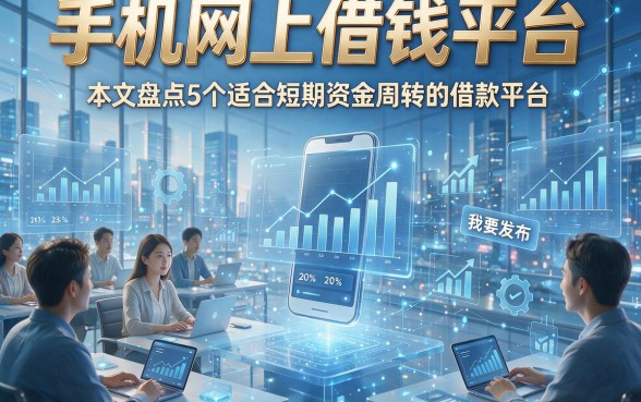 手机网上借钱平台，本文盘点5个适合短期资金周转的借款平台