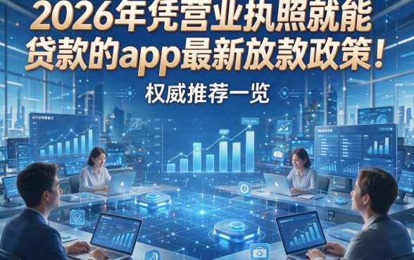 2026年凭营业执照就能贷款的app最新放款政策！权威推荐一览！