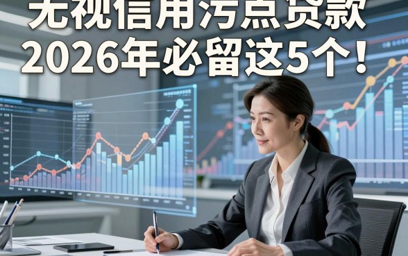 无视信用污点贷款2026年必留这5个！本篇为您详细分析！