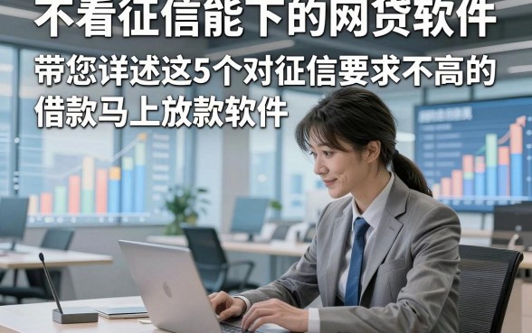 不看征信能下的网贷软件，带您详述这5个对征信要求不高的借款马上放款软件