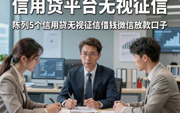 信用贷平台无视征信，陈列5个信用贷无视征信借钱微信放款口子