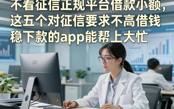 不看征信正规平台借款小额，这五个对征信要求不高借钱稳下款的app能帮上大忙