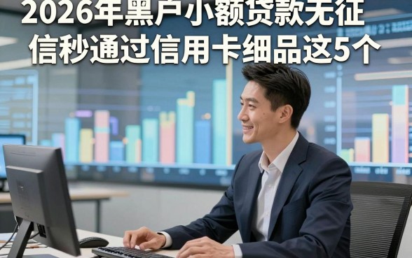 2026年黑户小额贷款无征信秒通过信用卡细品这5个，本篇为您隆重阐释！