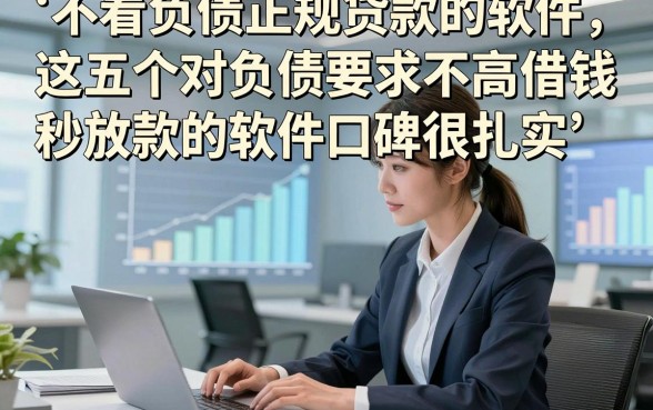 不看负债正规贷款的软件，这五个对负债要求不高借钱秒放款的软件口碑很扎实