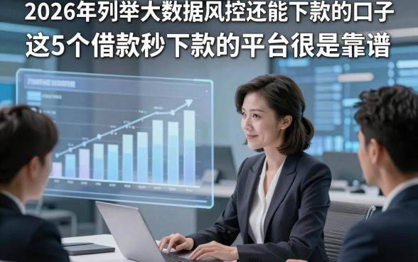 2026年列举大数据风控还能下款的口子，这5个借款秒下款的平台很是靠谱