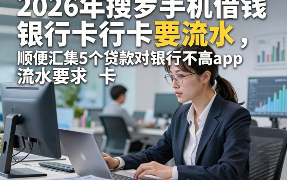 2026年搜罗手机借钱银行卡要流水，顺便汇集5个贷款对银行卡流水要求不高app