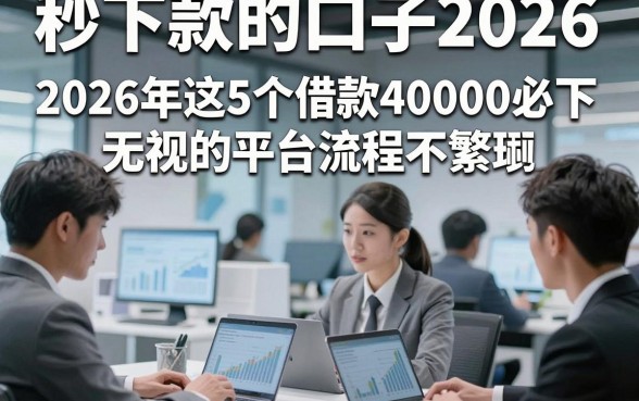 秒下款的口子2026，2026年这5个借款40000必下无视的平台流程不繁琐