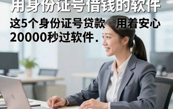 用身份证号借钱的软件，这5个身份证号贷款20000秒过软件用着安心