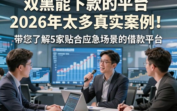 双黑能下款的平台2026年太多真实案例！带您了解5家贴合应急场景的借款平台