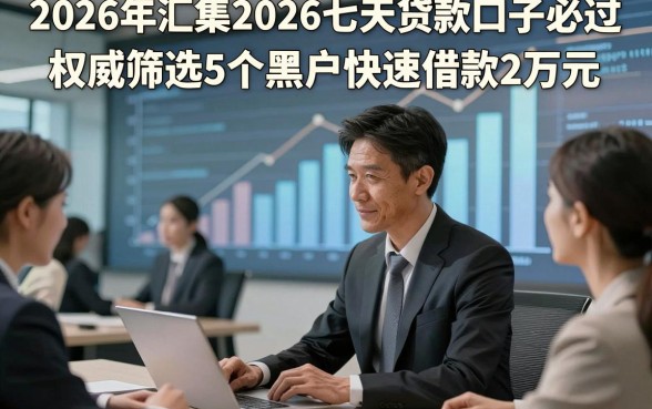 2026年汇集2026七天贷款口子必过，权威筛选5个黑户快速借款2万元
