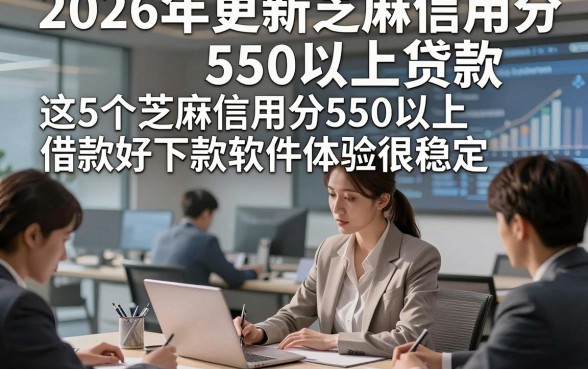 2026年更新芝麻信用分550以上贷款，这5个芝麻信用分550以上借款好下款软件体验很稳定