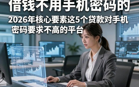 借钱不用手机密码的，2026年核心要素这5个贷款对手机密码要求不高的平台