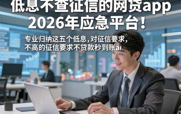 低息不查征信的网贷app2026年应急平台！专业归纳这五个低息对征信要求不高的贷款秒到账的app