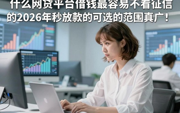 什么网贷平台借钱最容易不看征信的2026年秒放款的可选的范围真广！，本文为您详细展示​这5个黑户网贷app！