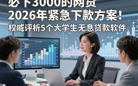 必下3000的网贷2026年紧急下款方案！权威评析5个大学生无息贷款软件