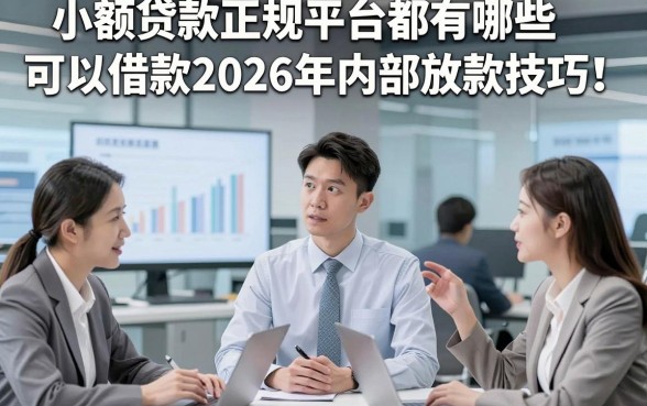 小额贷款正规平台都有哪些可以借款2026年内部放款技巧！本篇介绍5款满足应急用钱需求的网贷平台