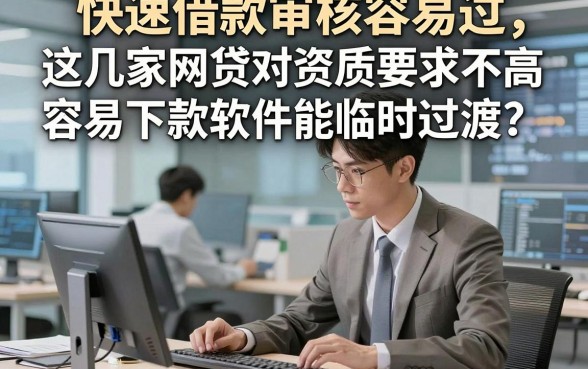 快速借款审核容易过，这几家网贷对资质要求不高容易下款软件能临时过渡