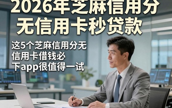 2026年芝麻信用分无信用卡秒贷款，这5个芝麻信用分无信用卡借钱必下app很值得一试
