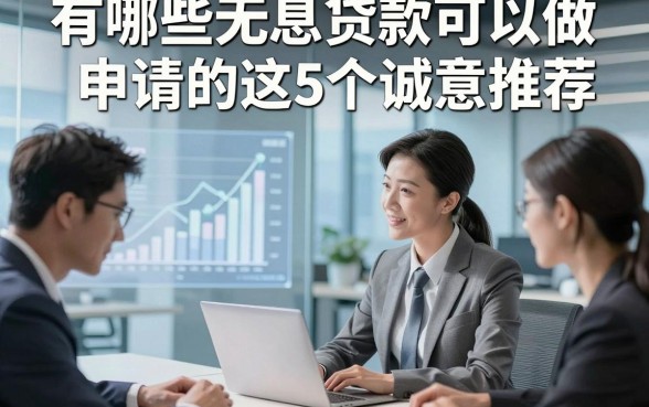 有哪些无息贷款可以做申请的这5个诚意推荐，本文为您全面严选！