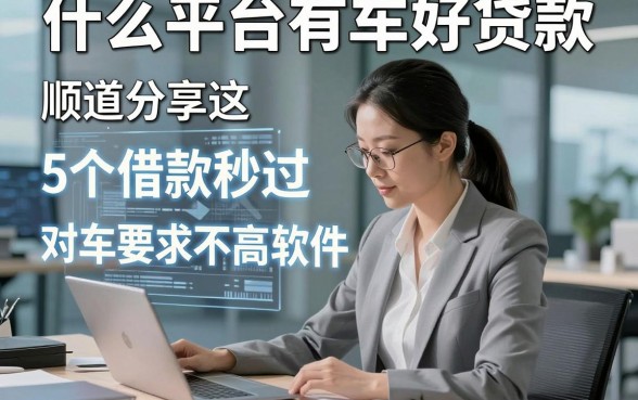 什么平台有车好贷款，顺道分享这5个借款秒过对车要求不高软件步骤很清晰