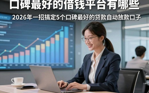 口碑最好的借钱平台有哪些，2026年一招搞定5个口碑最好的贷款自动放款口子