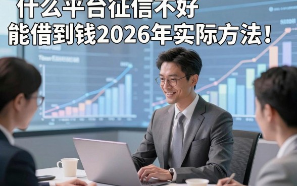 什么平台征信不好能借到钱2026年实际方法！诠释5个征信不好能借款秒下款的口子