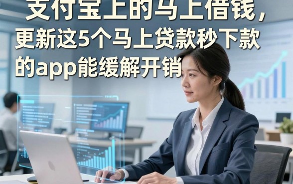 支付宝上的马上借钱，更新这5个马上贷款秒下款的app能缓解开销