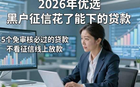 2026年优选​黑户征信花了能下的贷款，顺道介绍5个免审核必过的贷款不看征信线上放款