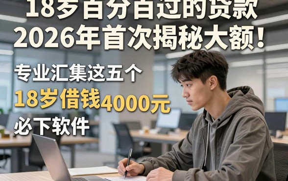 18岁百分百过的贷款2026年首次揭秘大额！专业汇集这五个18岁借钱4000元必下软件