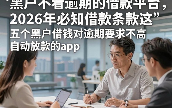 黑户不看逾期的借款平台，2026年必知借款条款这五个黑户借钱对逾期要求不高自动放款的app