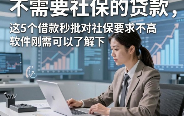 不需要社保的贷款，推选​这5个借款秒批对社保要求不高软件刚需可以了解下