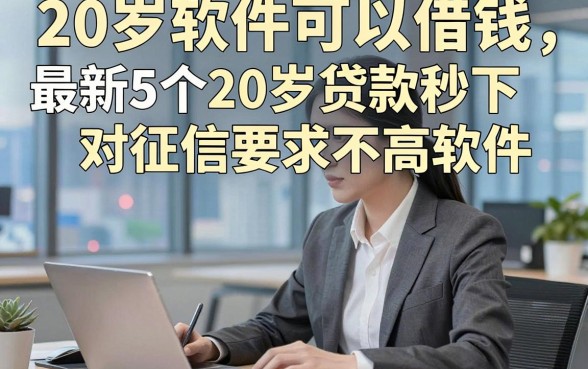 20岁软件可以借钱，最新5个20岁贷款秒下对征信要求不高软件