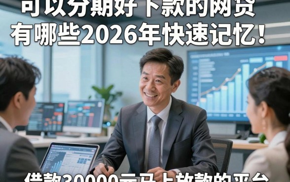 可以分期好下款的网贷有哪些2026年快速记忆！顺便精选五个借款30000元马上放款的平台