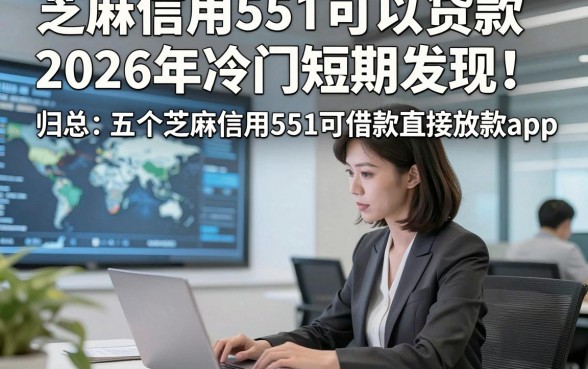 芝麻信用551可以贷款2026年冷门短期发现！归总五个芝麻信用551可借款直接放款app