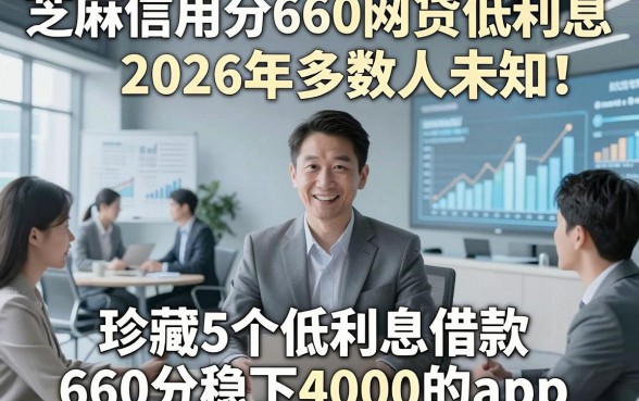 芝麻信用分660网贷低利息2026年多数人未知！珍藏5个低利息借款660分稳下4000的app