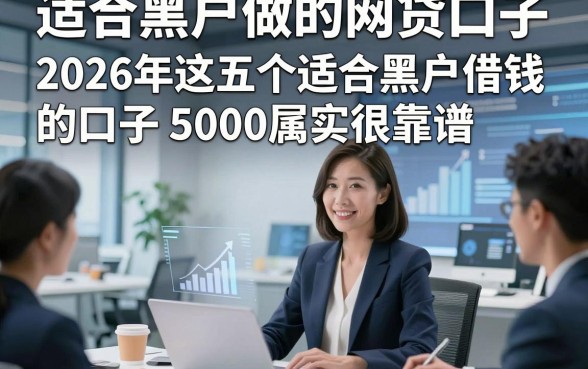 适合黑户做的网贷口子，2026年这五个适合黑户借钱的口子5000属实很靠谱