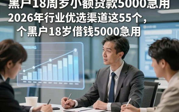 黑户18周岁小额贷款5000急用，2026年行业优选渠道这5个黑户18岁借钱5000急用对征信要求不高平台