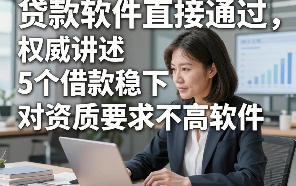 贷款软件直接通过，权威讲述5个借款稳下 对资质要求不高软件