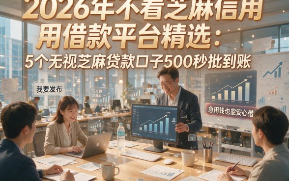 2026年不看芝麻信用借款平台精选：5个无视芝麻贷款口子500秒批到账，急用钱也能安心借