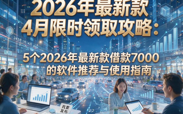 2026年最新款，4月限时领取攻略：5个2026年最新款借款7000的软件推荐与使用指南