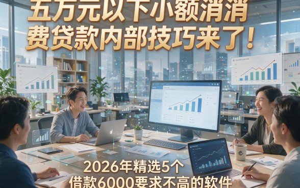 五万元以下小额消费贷款内部技巧来了！2026年精选5个借款6000要求不高的软件